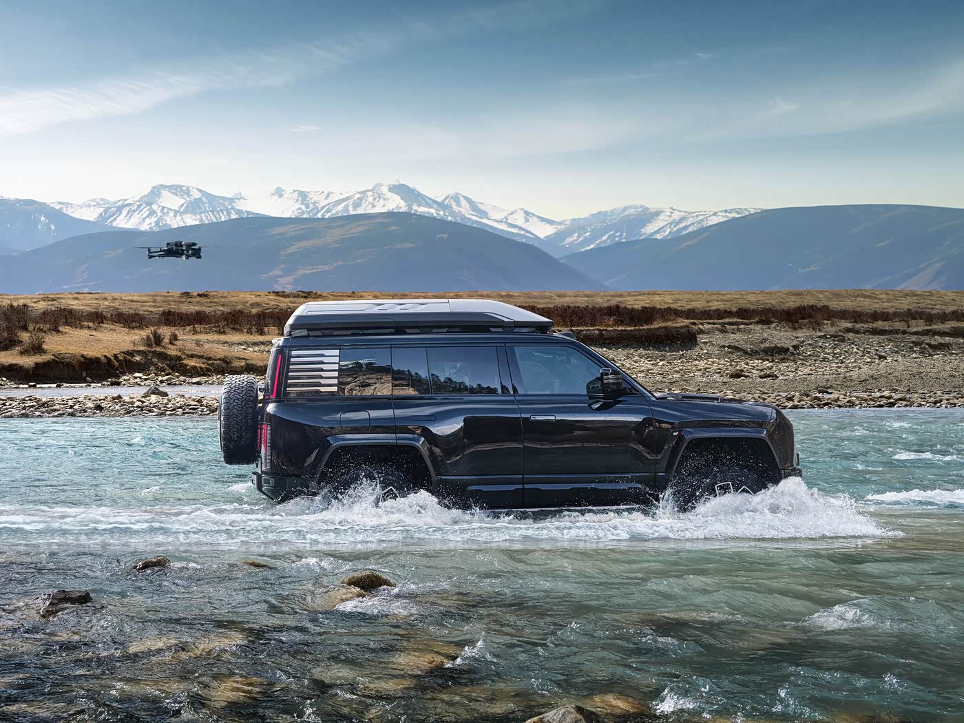 BYD Yangwang U8 floating mode electric SUV test