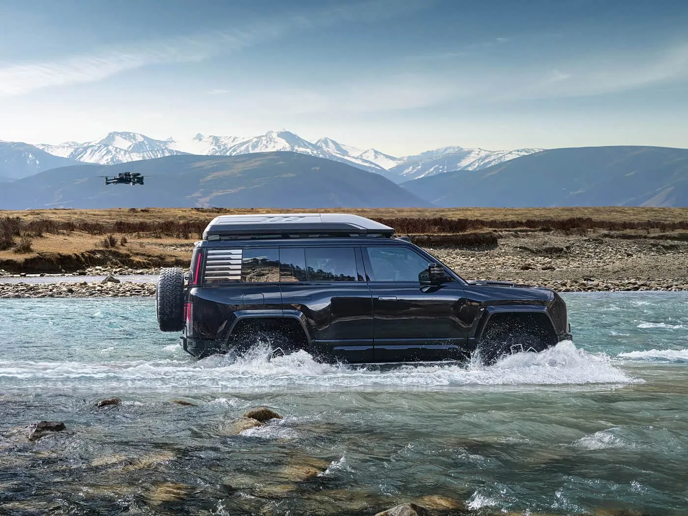BYD Yangwang U8 floating mode electric SUV test