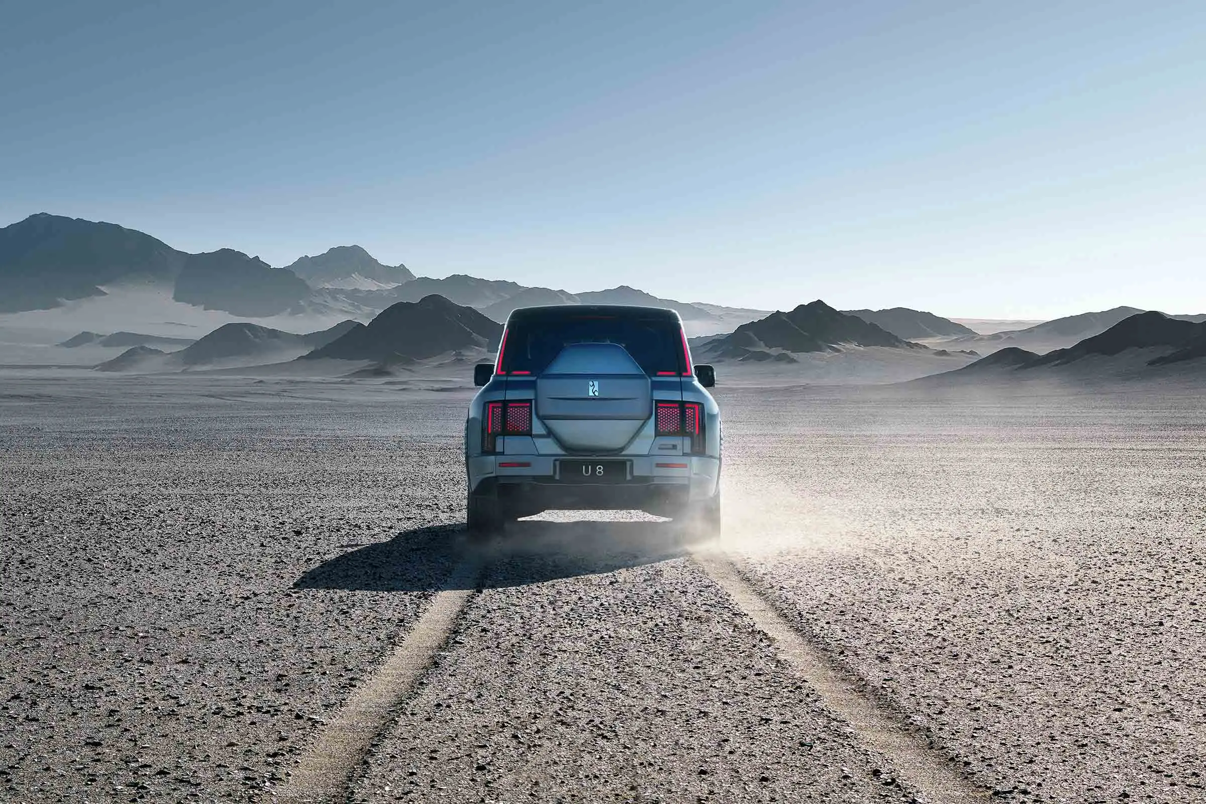 BYD U8 rear view electric SUV from China