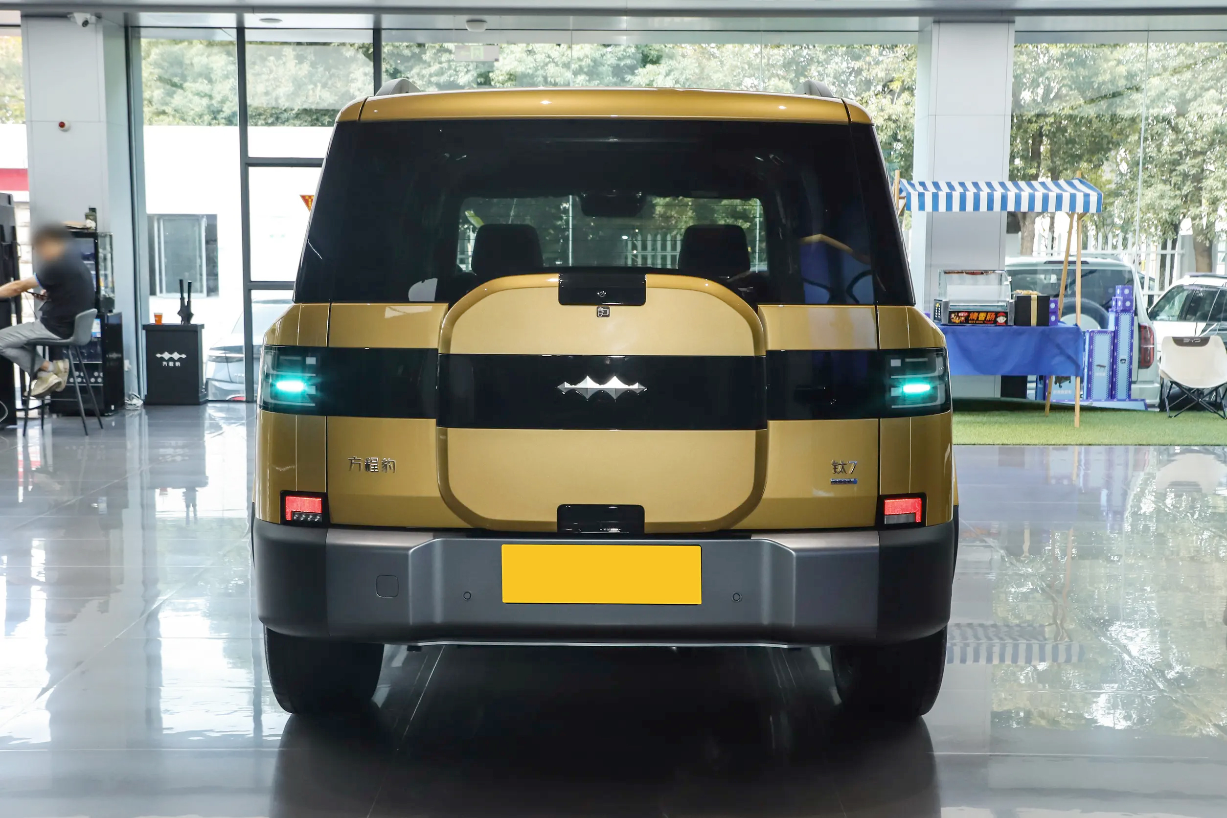 BYD Leopard TAI7 rear view with LED taillights details