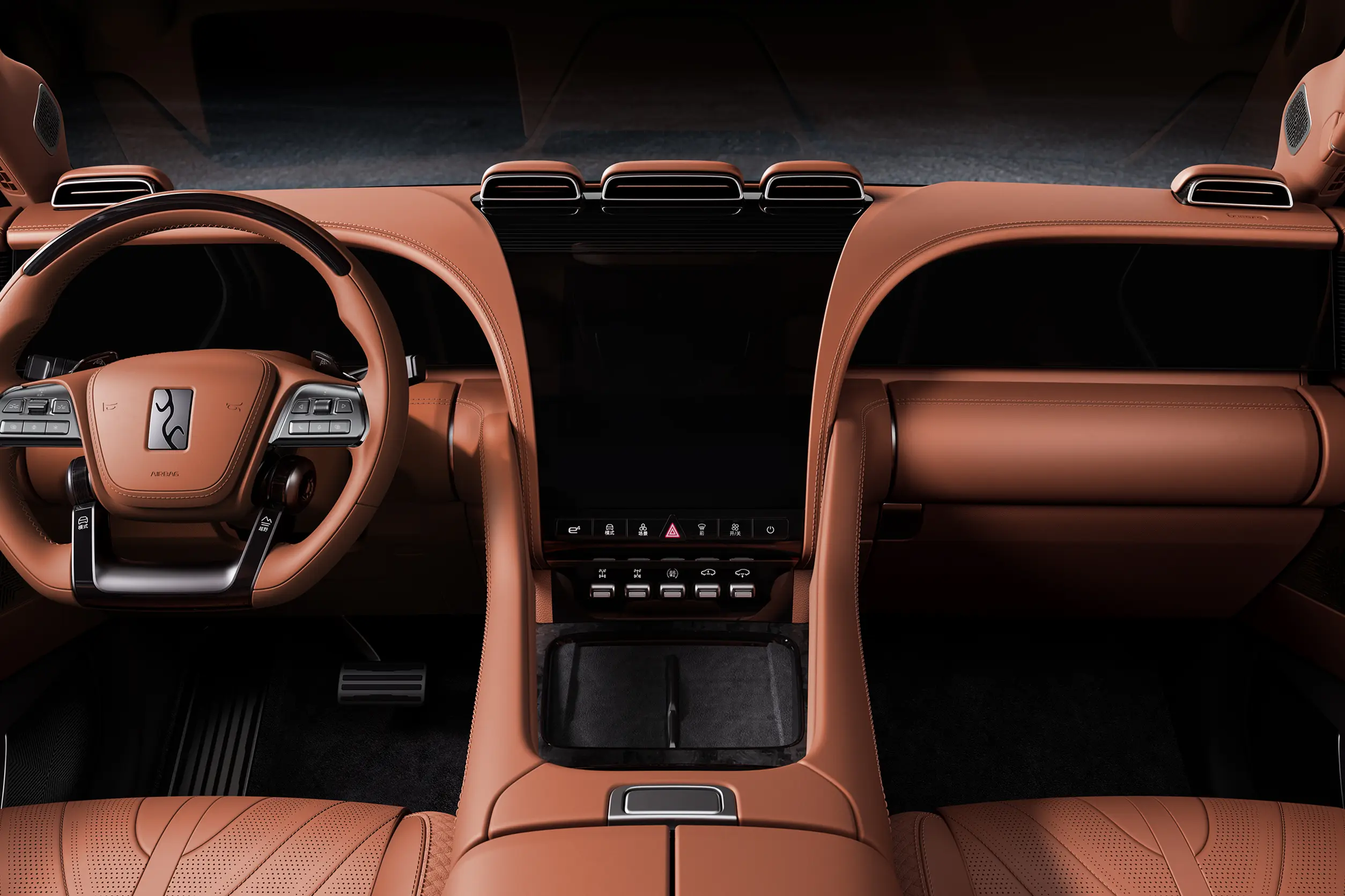 BYD U8 EREV extended range SUV front-side view for export